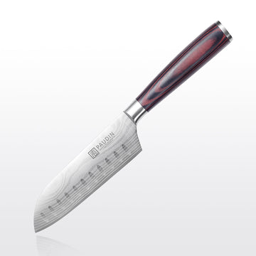 PAUDIN 5” Santoku Knife - Japanese Chef Knife, Ultra Sharp Kitchen Blade