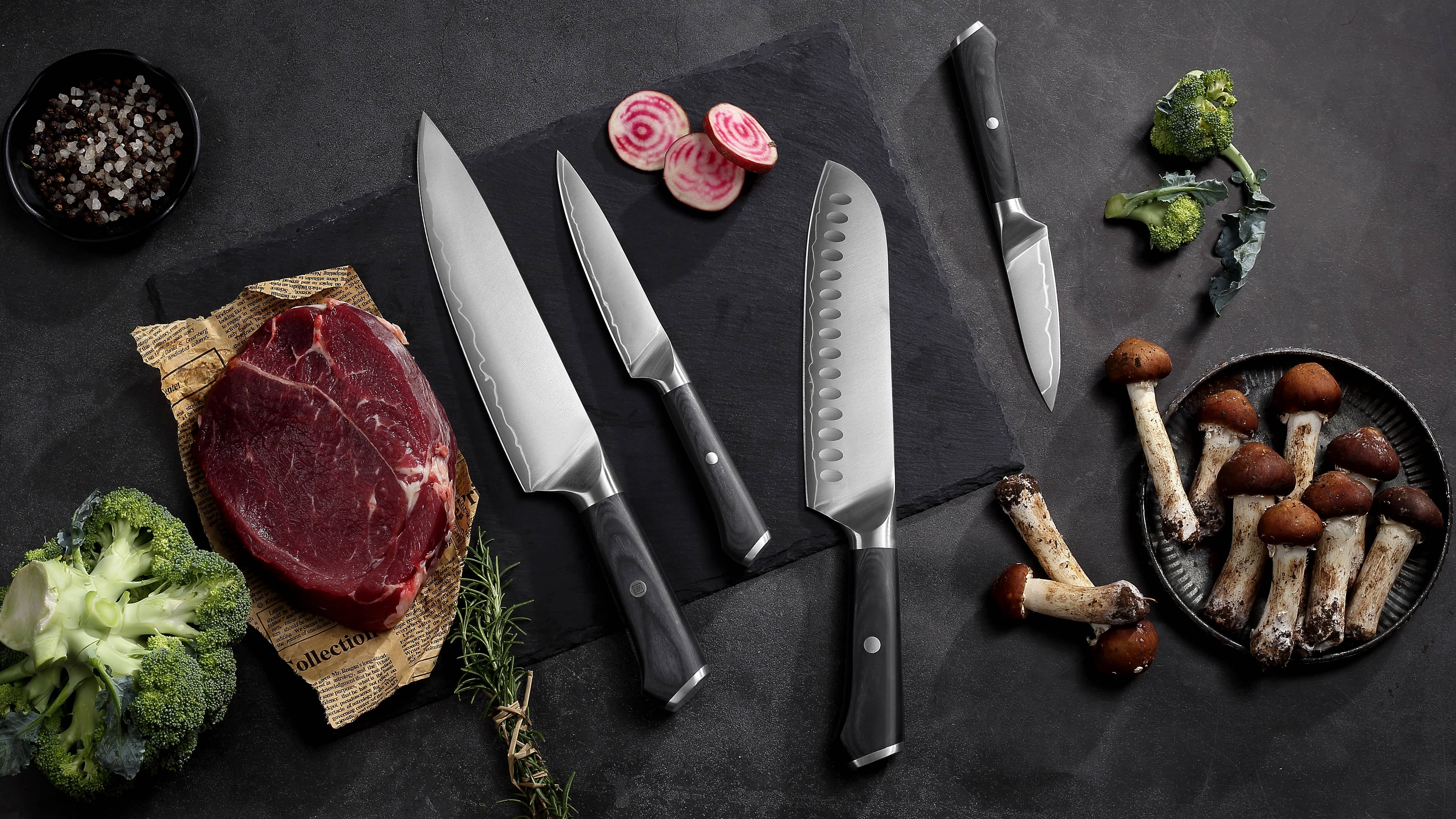 PAUDIN Artemis 4-PC Damascus Knife Set