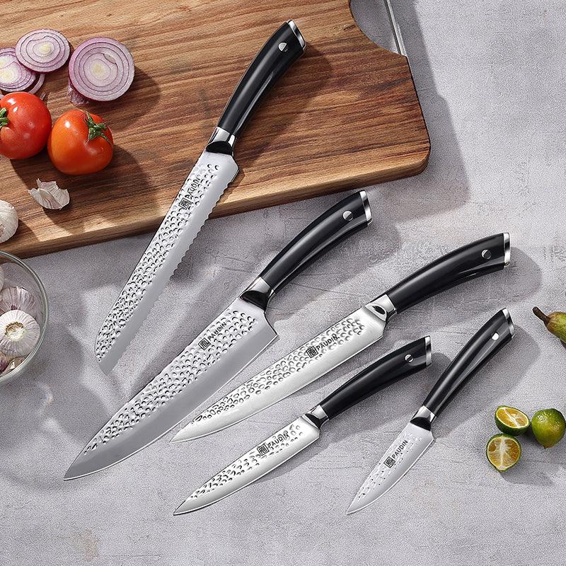 Hammered Premium 7 - PC Knife Block Set - Paudin Store