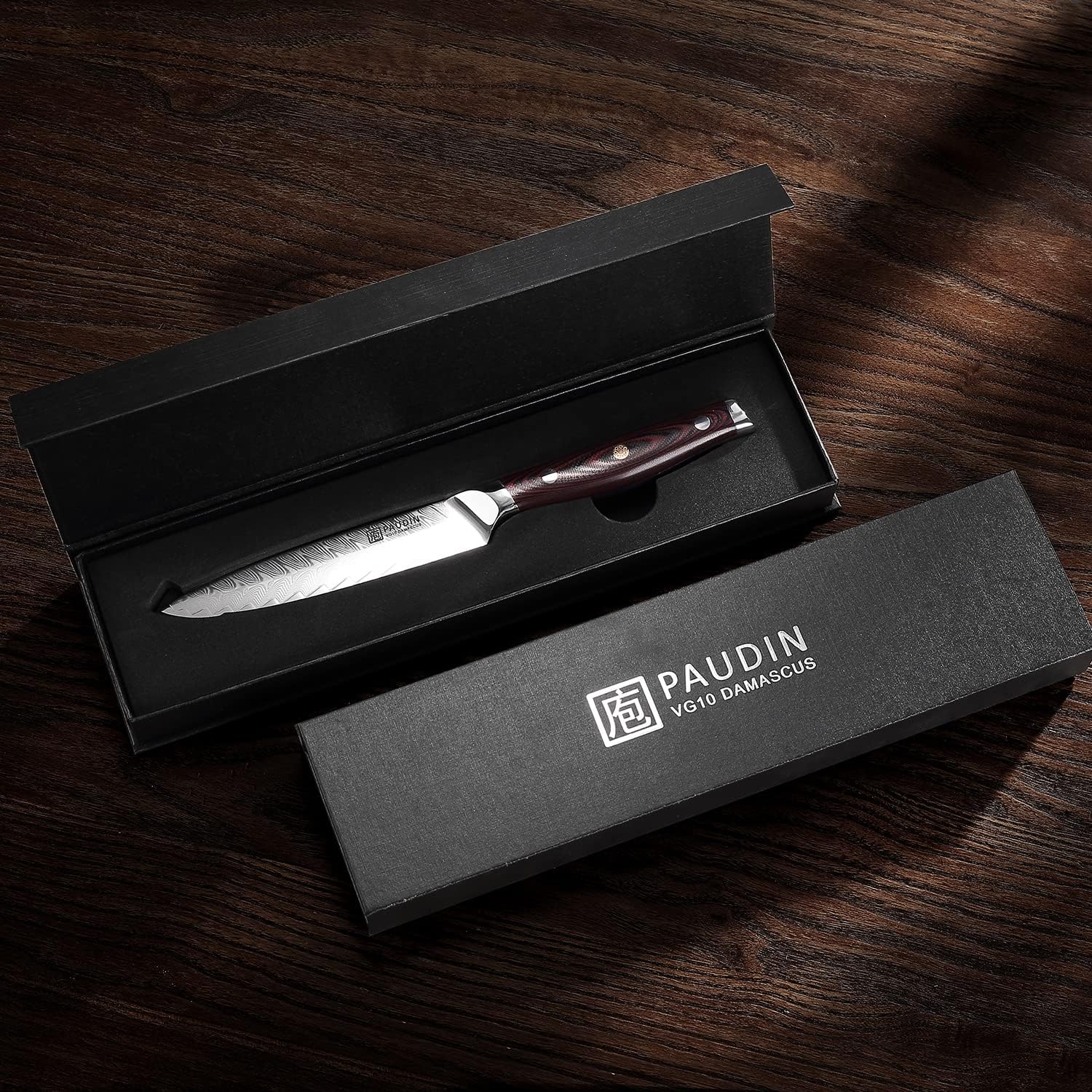 PAUDIN Plume Luxe Damascus Utility Knife 5"
