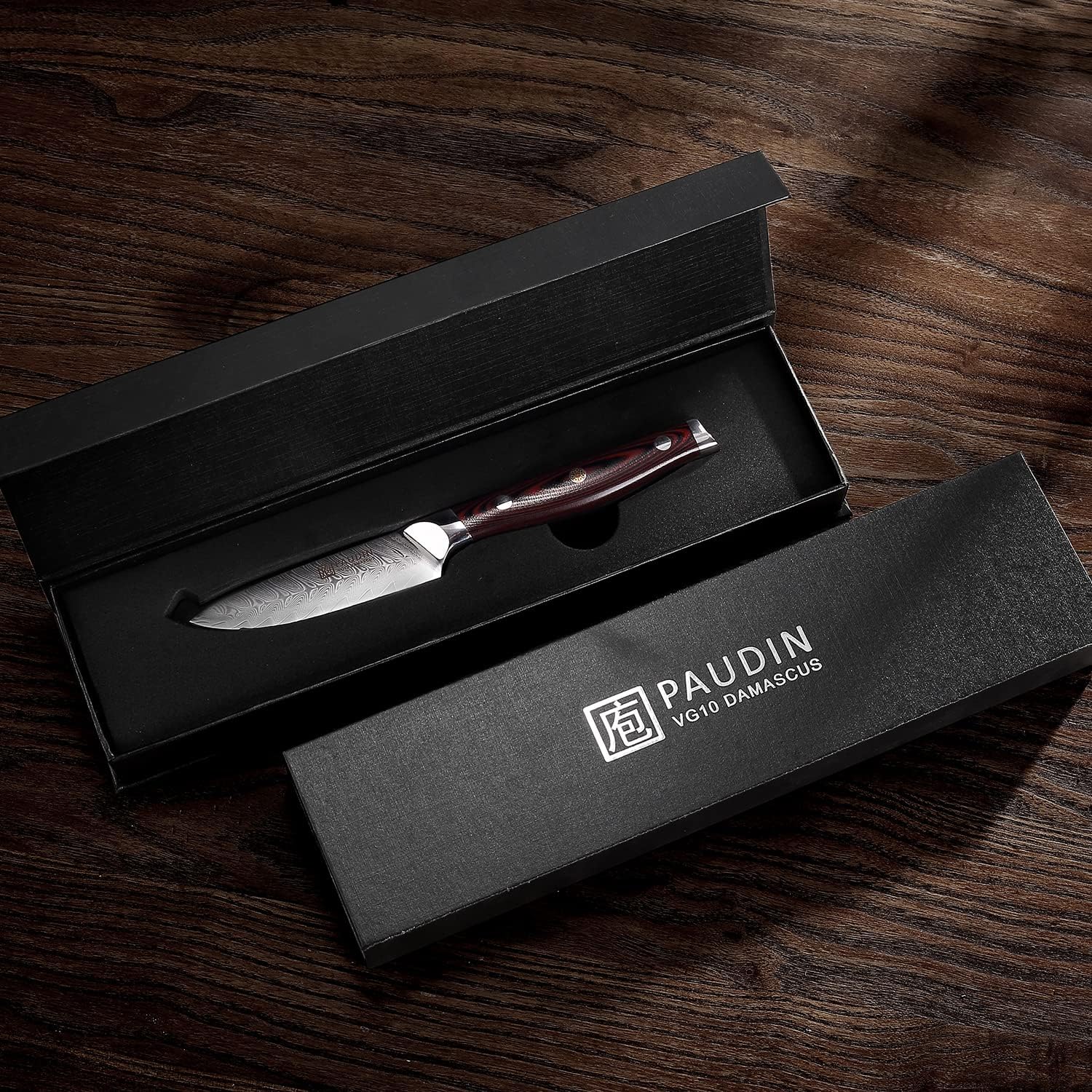 PAUDIN Plume Luxe Damascus Paring Knife 3.5"