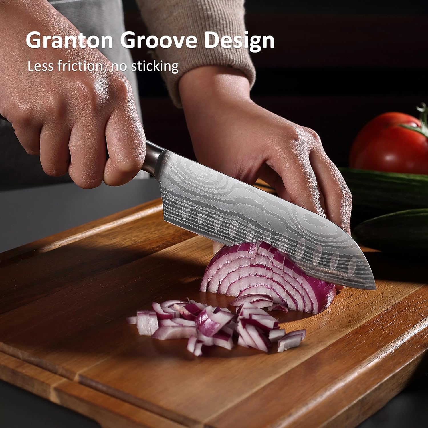 PAUDIN 5” Santoku Knife - Japanese Chef Knife, Ultra Sharp Kitchen Blade - Paudin Store