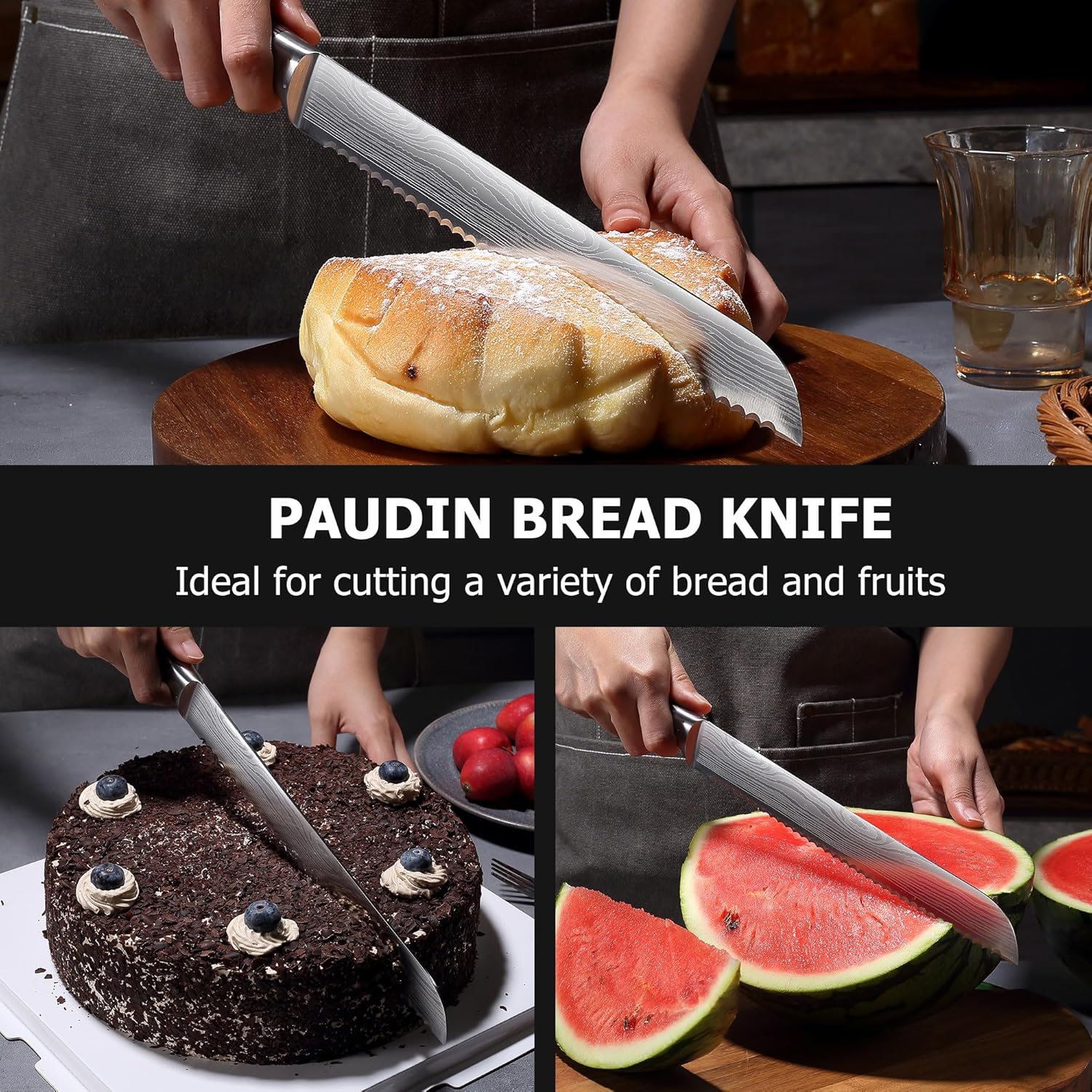 PAUDIN UNIVERSAL CLASSIC 10 inch Bread Knife - Paudin Store