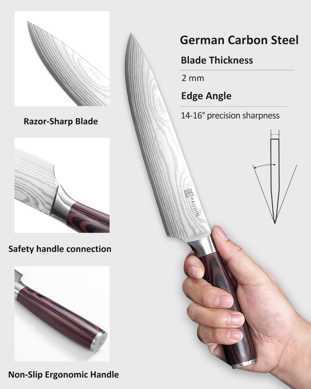 PAUDIN Universal Classic 9 Inch Chef's Knife - Paudin Store