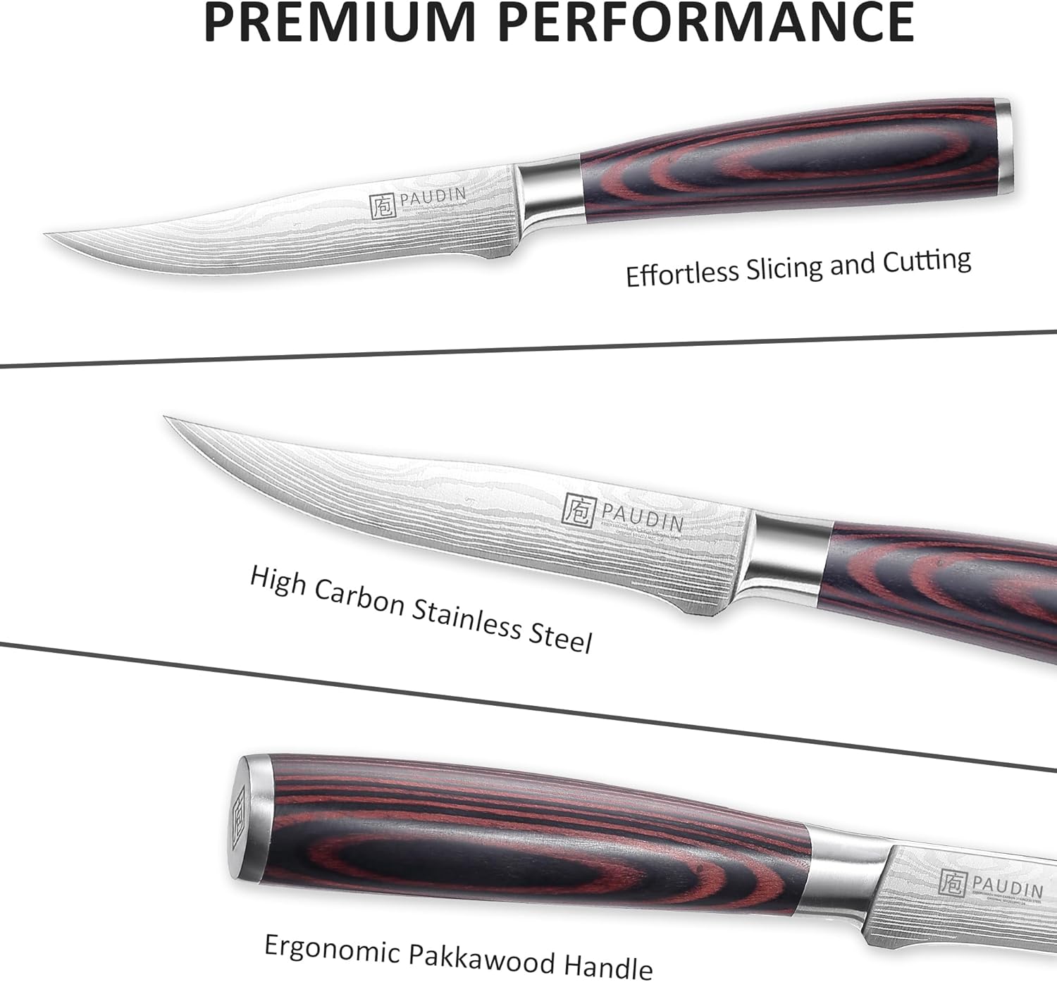PAUDIN Universal Classic Utility Knife 5 Inch Kitchen Knife - Paudin Store