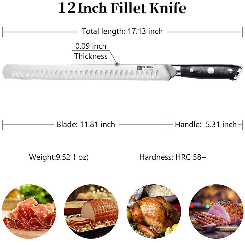 Ultra Dark Premium 12" Fillet Knife - Paudin Store