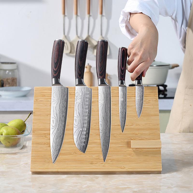 WS4 Paudin Bamboo Knife Block - Paudin Store
