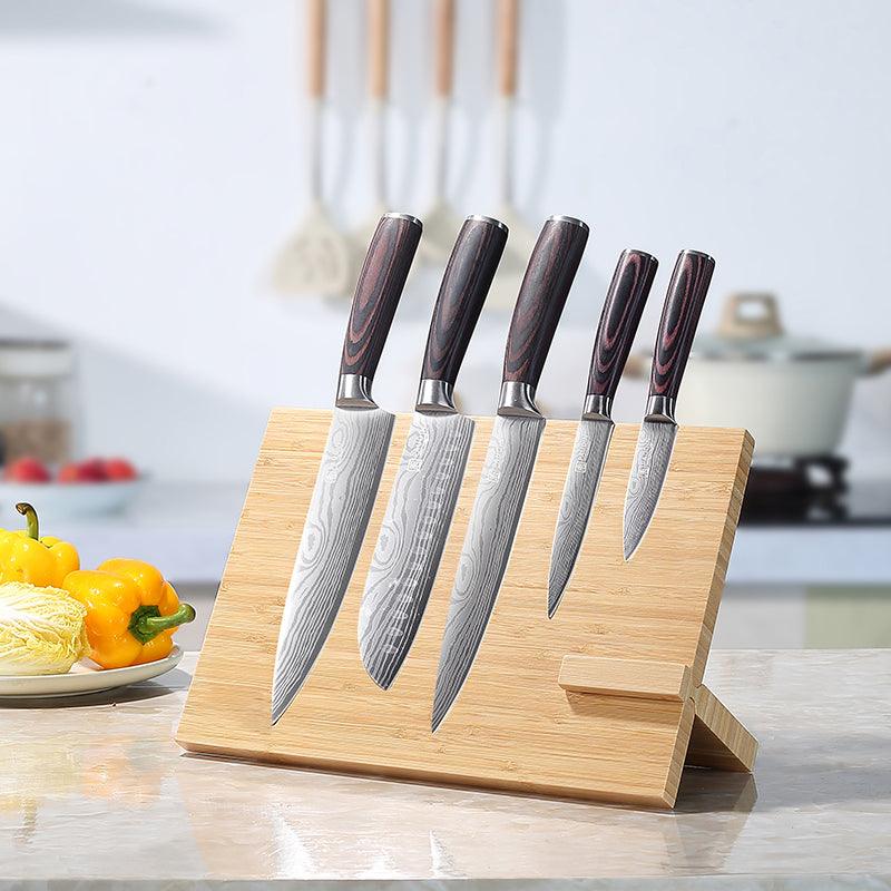 WS4 Paudin Bamboo Knife Block - Paudin Store